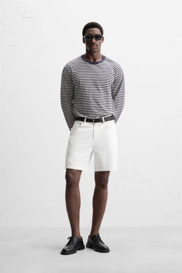 REGULAR FIT DENIM BERMUDA SHORTS - Zara фото 2