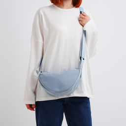 Сумка молодёжная на молнии, цвет голубой - Simaland фото 8