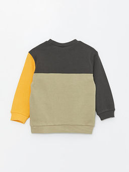 Bisiklet Yaka Uzun Kollu Bask?l? Erkek Bebek Sweatshirt - Waikiki фото 2
