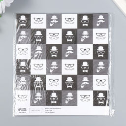 Цена за 10 шт. Двусторонняя бумага для скрапбукинга Арт Узор. Харизма и стиль, 180 г/м?, 15.5?17 см