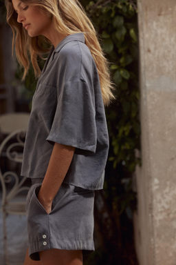 SHORT SLEEVE FLOWING SHIRT - Zara фото 20