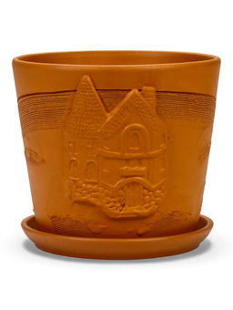 Горшок цветочный с поддоном 4,75 л, d22/h20 см терр-т керамика, "Голландия" (М)