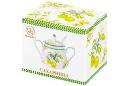 Сахарница 400 мл 15*10*11,5 см Лимоны + ложка NEW BONE CHINA - Elan gallery фото 15