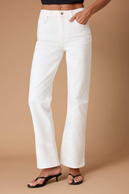 TRENDYOLMILLA Mavi Yuksek Bel Comfort Straight Jeans TWOSS25JE00099  фото 12