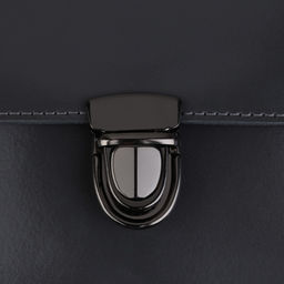 Застёжка для сумки, 4×3 см, цвет чёрный никель