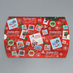 Цена за 5 шт. Коробка сборная фигурная Новогодняя посылка, 26 19 4 см - Дарите счастье фото 12