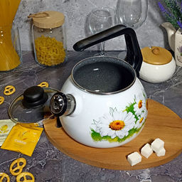 Чайник для плиты 2,0л 4с210я Ромашки лето белосн. сф. со св.