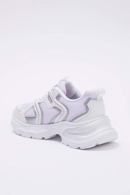Trendyolmilla Shoes Beyaz Konstrast Kal?n Taban Kad?n Spor Ayakkab? TAKSS25SN00061  фото 5