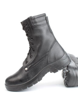 05-9005 BLACK Ботинки зимние мужские (натуральная кожа, искусственный мех)