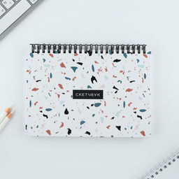 Скетчбук в твердой обложке на гребне А5, 80 л. 100 г/м Мрамор