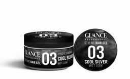 GLANCE Гель для укладки волос COOL SILVER Wet Look Styling Hair Gel, 300 мл