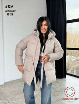 Женская зимняя куртка с капюшоном - Bruno фото 4