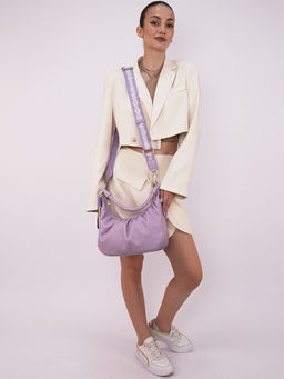 LACCOMA сумка Долорес-ЛЦ802-сиреневый эко кожа хлопок фото 10