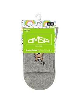 OMSA kids Calzino 21P73 с рис.на резинке (Корги) - grigio melange  фото 2