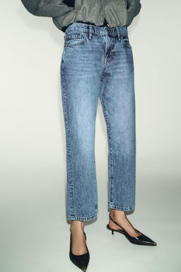 Z1975 CROPPED MID-WAIST JEANS - Zara фото 10