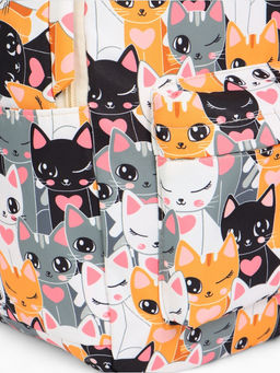 Набор: рюкзак школьный и пенал, с карманами, с принтом, размер 29?12?41 см, розовый