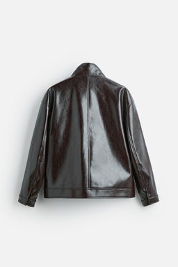 LEATHER EFFECT JACKET - Zara фото 7