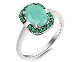 Кольцо, изумруд берилл , наноизумруд, Садрия