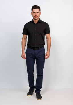 Сорочка мужская короткий рукав GREG 340/309/BLK/ZV  фото 4