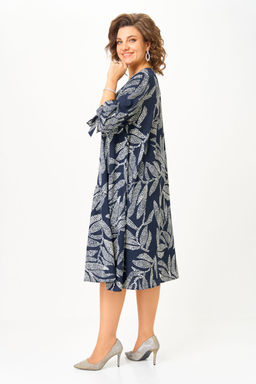 Платье Michel Chic 2164/1 синий узор