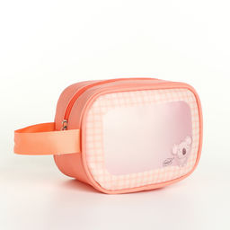 Косметичка на молнии для бассейна, с ручкой, с принтом Коала, коралловая