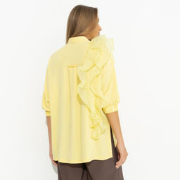 Рубашка комбинированная, Личное достижение (желтая) - Charutti фото 5