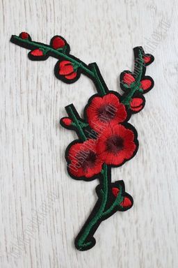 Нашивки "Сакура" (10 шт) SF-741, красный