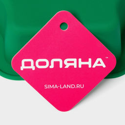 Форма для выпечки новогодняя Доляна Ёлочка с гирляндой, силикон, 27?25 см, зелёная фото 5
