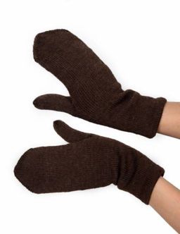 Варежки вязаные из верблюжьей шерсти