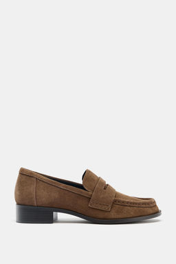 SPLIT SUEDE PENNY LOAFERS - Zara фото 2