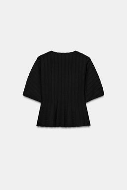 TOP PUNTO RIB / Negro - Zara фото 2