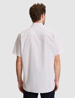 Haki Regular Fit _izgili K_sa Kollu G_mlek