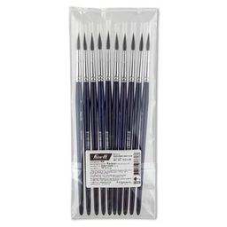 Кисть белка VISTA-ARTISTA Gallery 10211-06 круглая 10 шт короткая ручка №06 фото 3