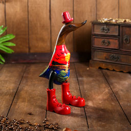 Сувенир «Утка с пейзажем», 13×9×27 см, дерево