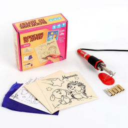 Выжигание и роспись по дереву «Подружке», набор для творчества