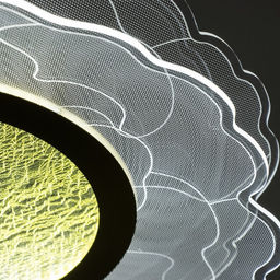 Люстра BayerLux «Грация», LED, 48 Вт, 3000-6000К, золото, 50×50×7-150 см