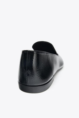PATENT-EFFECT LOAFERS