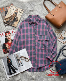 Рубашка женская в клетку - Bruno фото 3