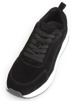 05-A504-1 BLACK Кроссовки женские (натуральная замша)