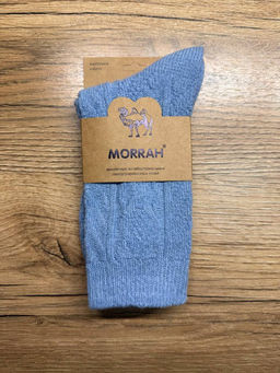 BK957 Носки, 1 пара (верблюжья шерсть) ГОЛУБОЙ