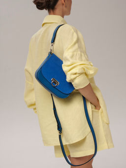 Сумка замшевая Azaro 30741 син.гуашь/сапфир