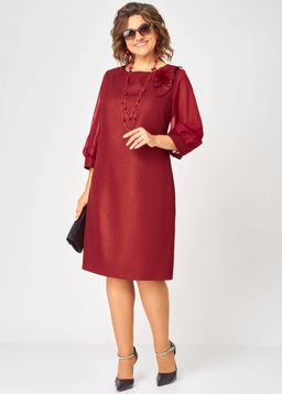 Платье EVA GRANT 7310D красный