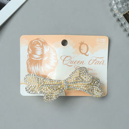 Заколка - автомат для волос «Ливия», тройной бант, 8.5 см