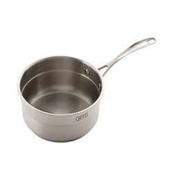 1271 GIPFEL Ковш GALA 16х9см/1,5 л со стеклянной крышкой, с индукционным капсульным дном. Материал: нерж. сталь 18/10. Толщина: 0,7мм / 4мм  фото 3