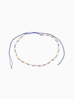 Ожерелье с ракушками «Халия», длина 35 см, синее