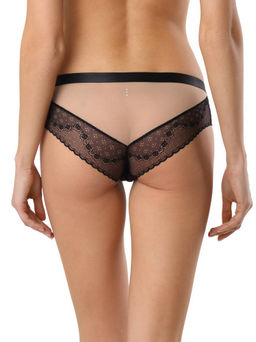 CONTE Трусы с кристаллами SWAROVSKI® LHP 1081 royal black - Conte elegant фото 5