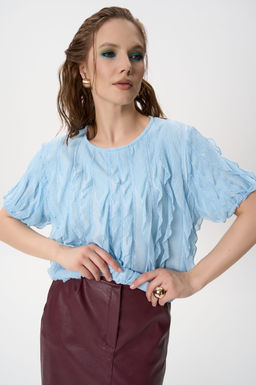 Блузка Лили (голубой) - Эльза фото 11