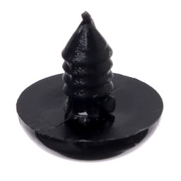 Глаза винтовые с заглушками, набор 20 шт., размер 1 шт. — 1.8 см, цвет чёрный