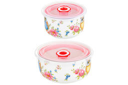 Набор 2 салатников - 13*13*6,5 см 560 мл+10,5*10,5*6 см 260 мл Совушки с плас.крыш. NEW BONE CHINA - Elan gallery фото 20