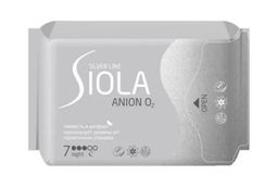 SIOLA Silver Line прокладки ультратонкие с анионным вкладышем Night (7шт)